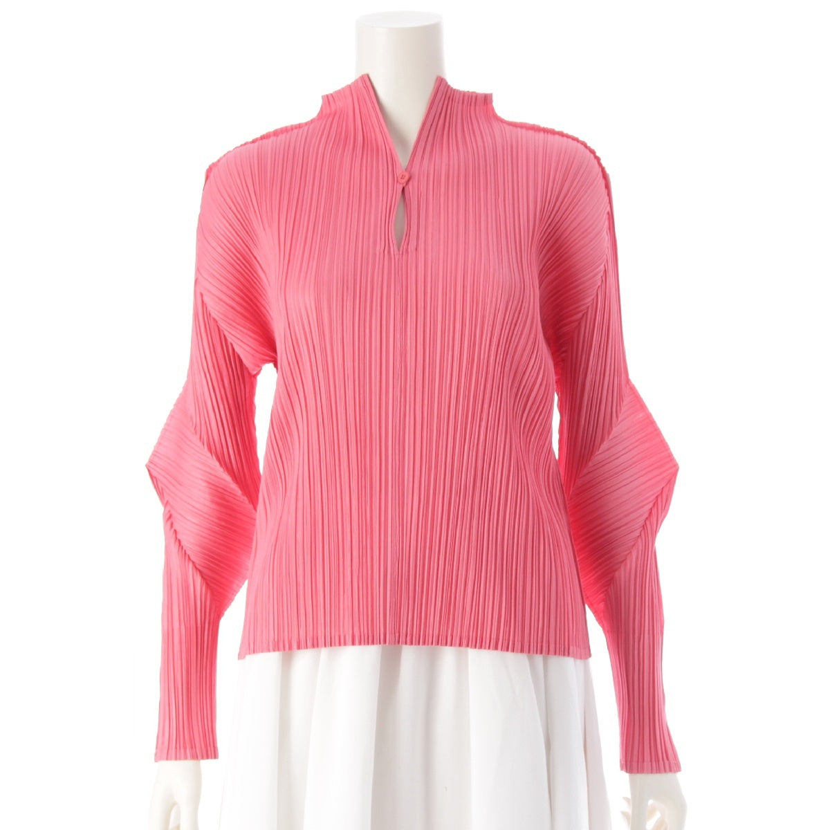 ISSEY MIYAKE Long sleeves blouse tops PP51-JK124 pink 3