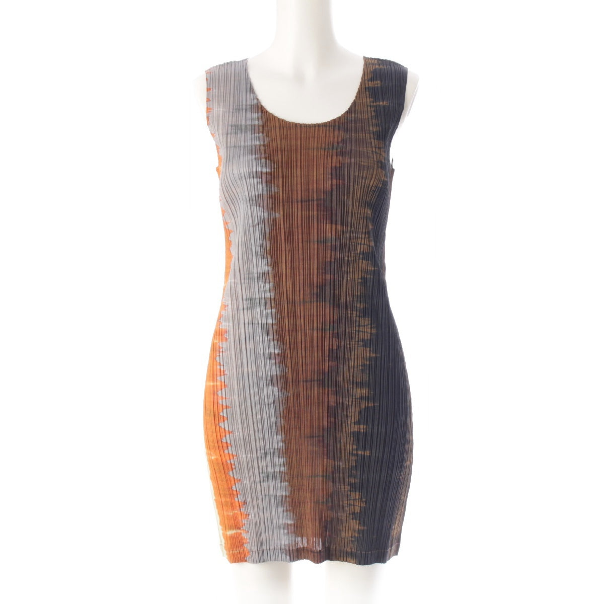ISSEY MIYAKE Sleeveless total pattern one piece dress PP03-JT516 multicolor 3