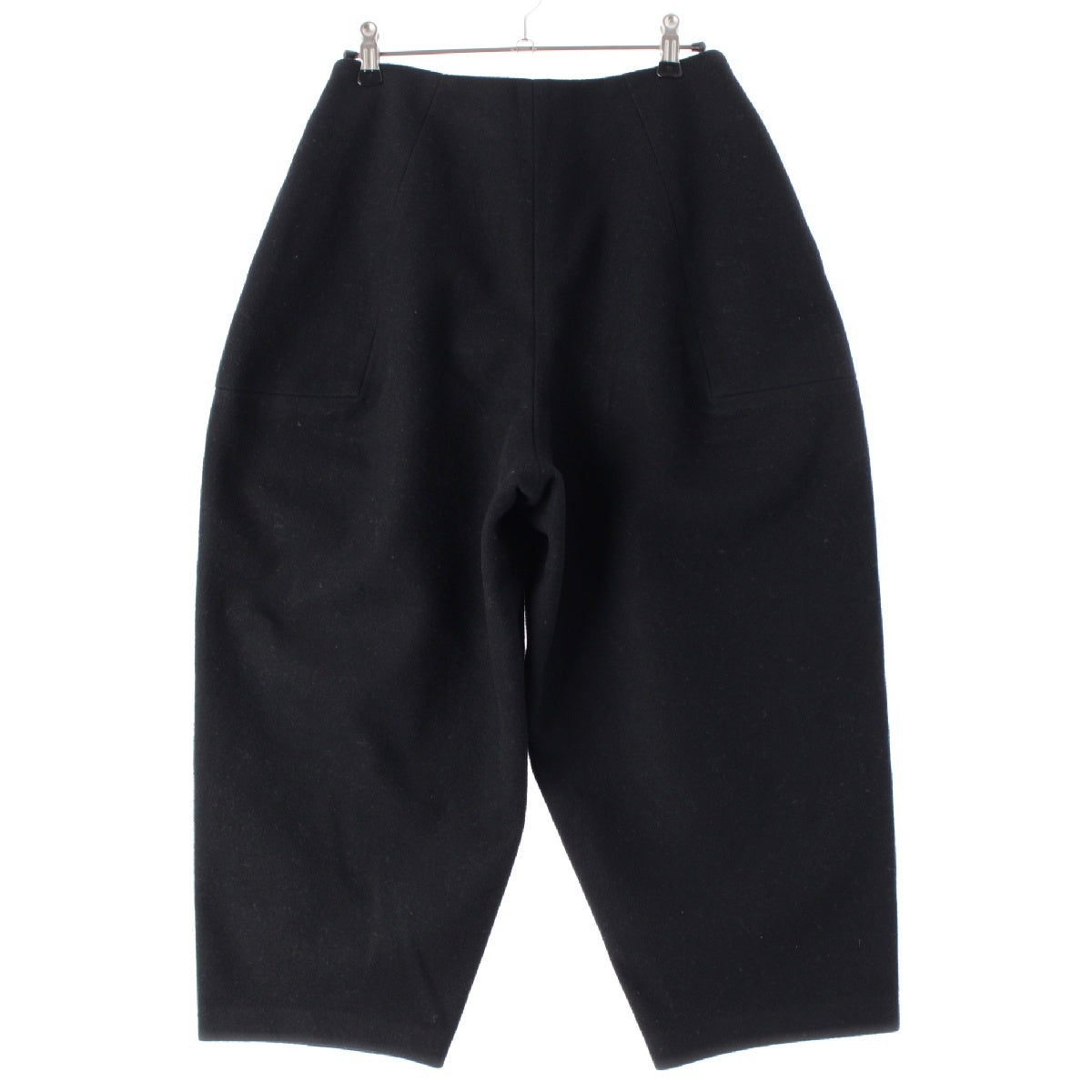 Yohji Yamamoto wool wide Pants Bottoms black Stainless Steel