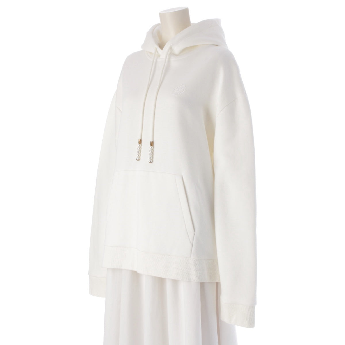 LOUIS VUITTON 24Stainless Steel cotton Embroidered hood Parker Pullover tops RM241 CFJ HQD87W off white XL