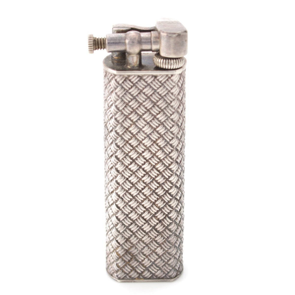 Dunhill Antique Hammerhead Lift Arm Gas lighter Solid Silver SV Silver