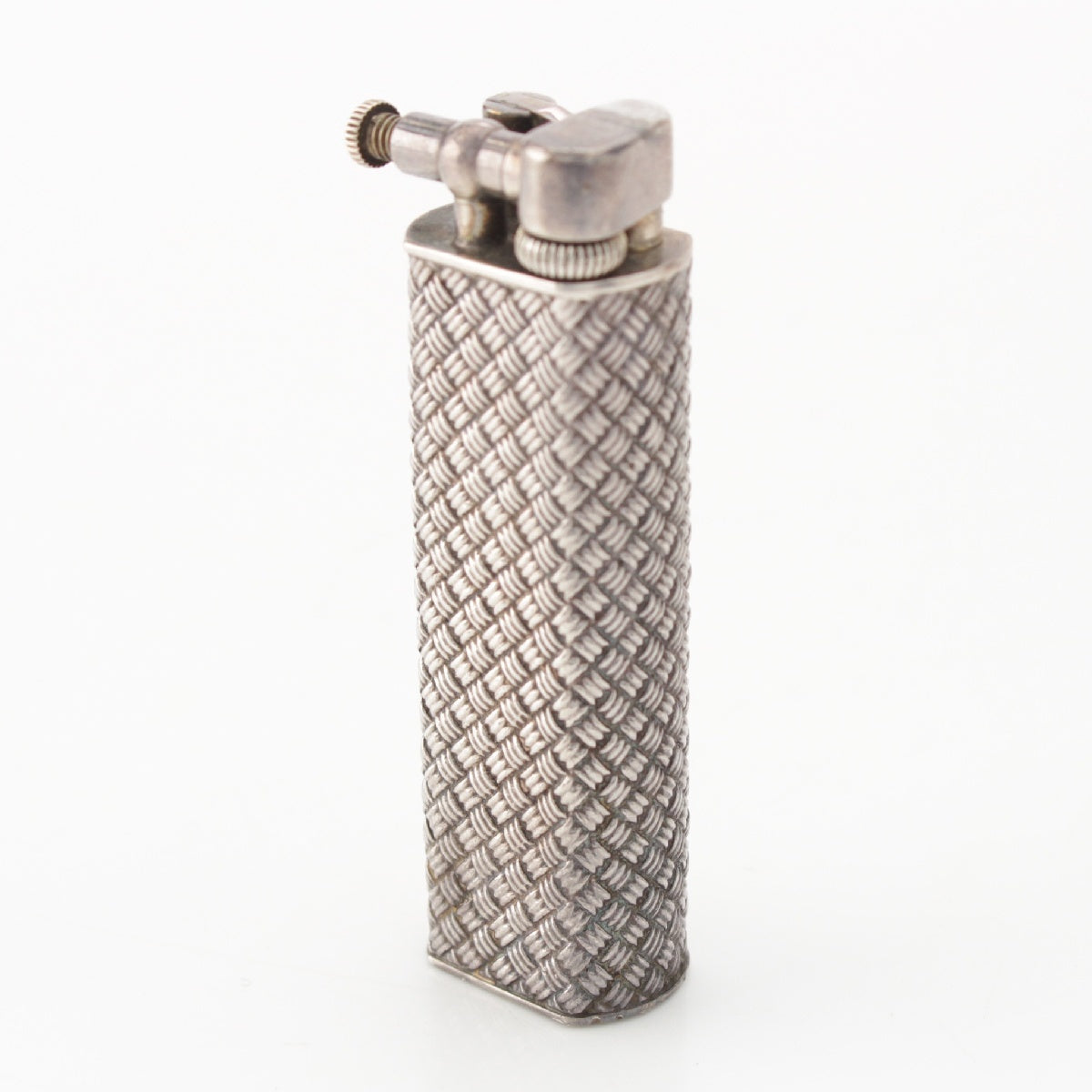 Dunhill Antique Hammerhead Lift Arm Gas lighter Solid Silver SV Silver