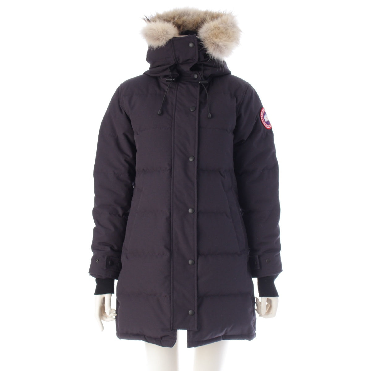 CANADA GOOSE Down Nylon Logo patch Parker Shelburne Parka FF Coat Outerwear 3802LA black dark navy S
