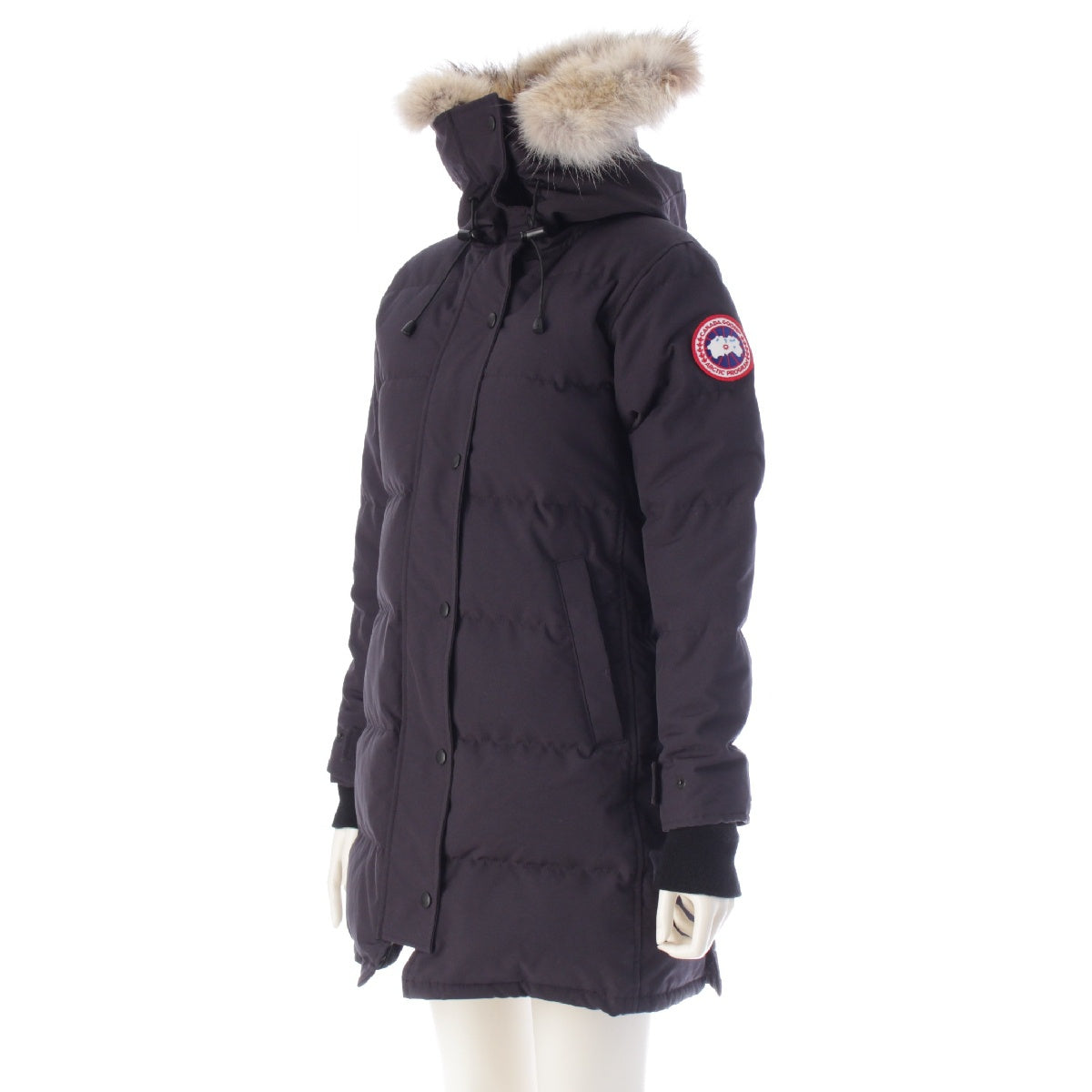 CANADA GOOSE Down Nylon Logo patch Parker Shelburne Parka FF Coat Outerwear 3802LA black dark navy S