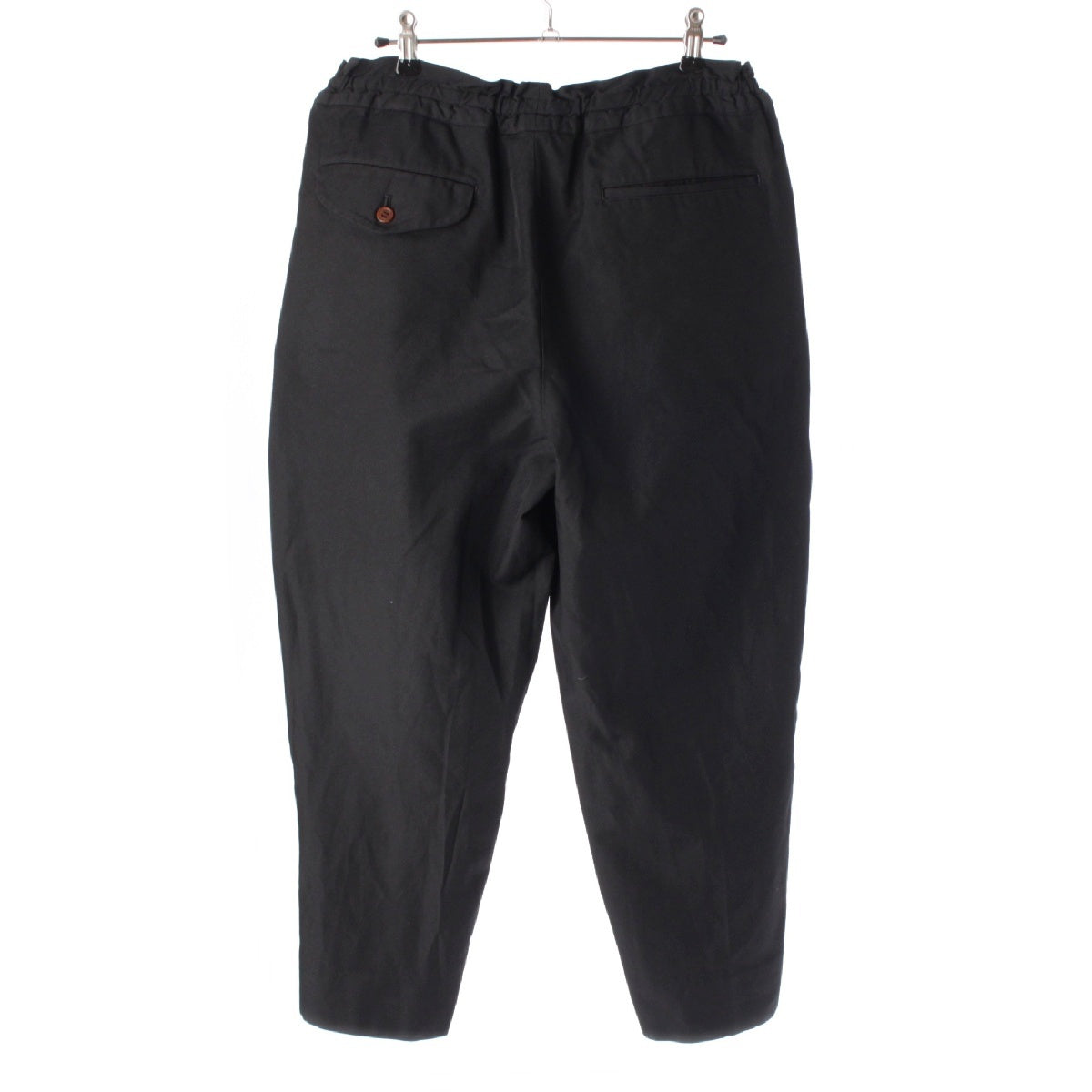 COMME des GARCONS HOMME PLUS AD2018 Polyester Shrinkage Product dyed wide easy Pants Bottoms PA-P058 black XS