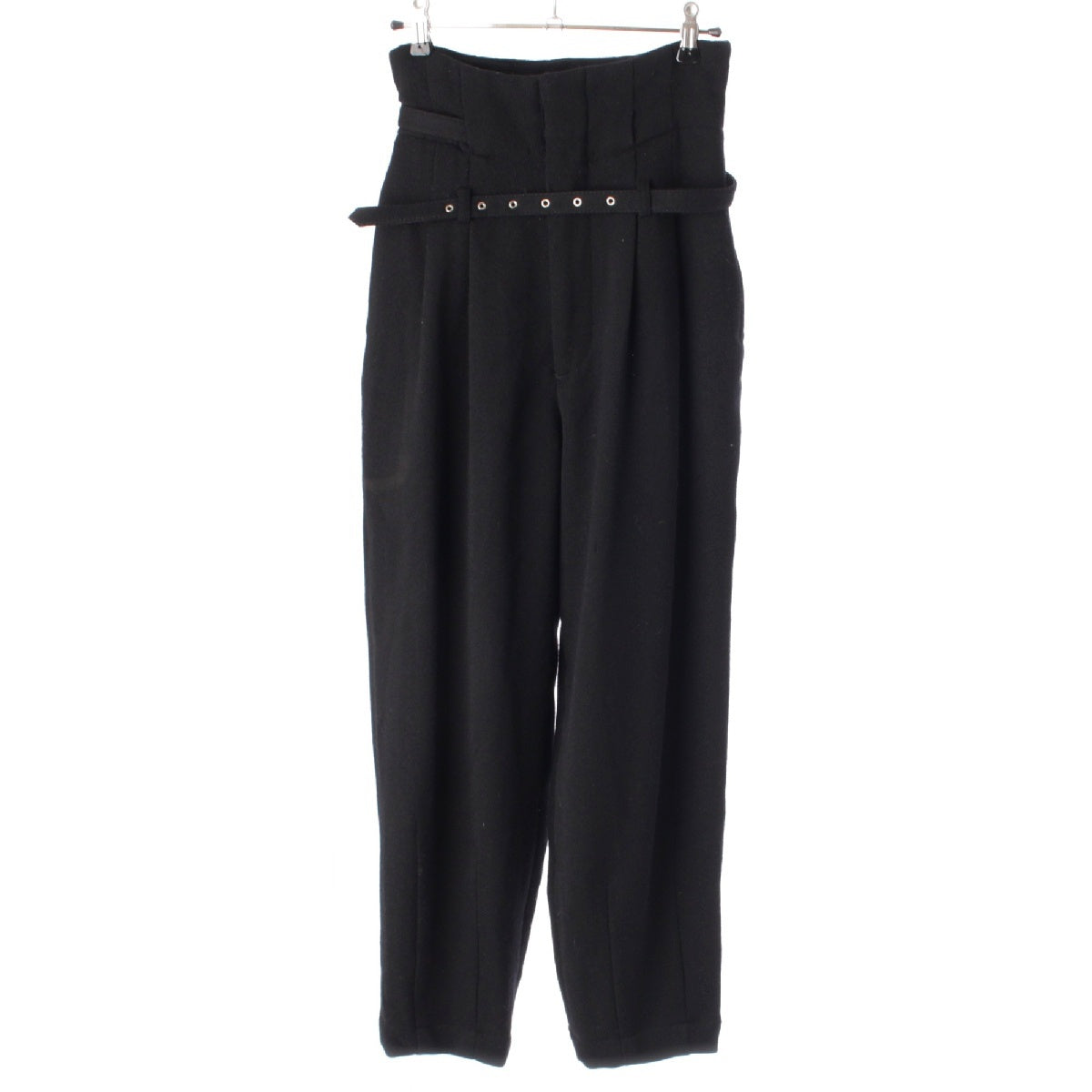 COMME des GARCONS AD1989 wool Vintage 2-pleat belted Pants Bottoms Slacks GP-05015S black S