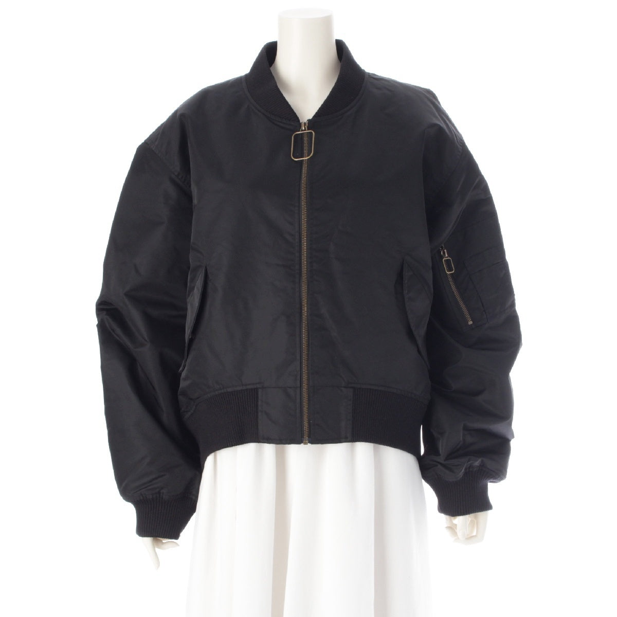 J.W.Anderson. Nylon Sunflower patch bomber Jacket Blouson outerwear JK0347 PG1666 black M