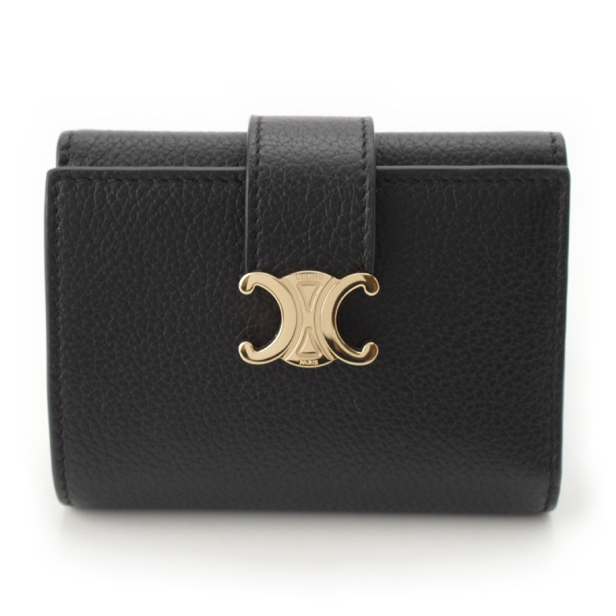 CELINE Supple calf Victor Triomphe Fine Wallet Tri-fold wallet 10M963GHH black