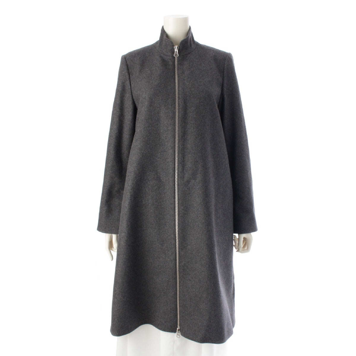 MM6 wool Front zip up coat outer 52AA001344049 gray 40