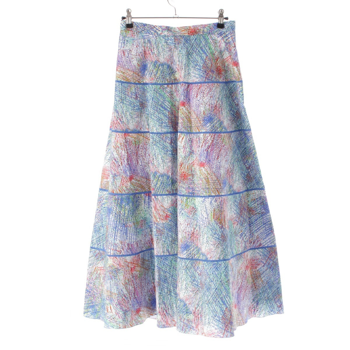 Drawer cotton All-over pattern, flare, long skirt 6524-299-1635 multicolor 36