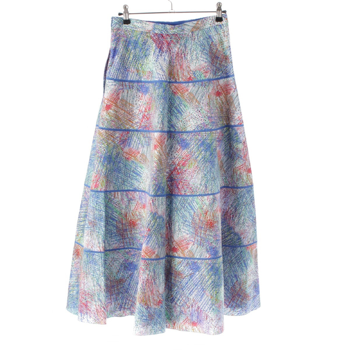 Drawer cotton All-over pattern, flare, long skirt 6524-299-1635 multicolor 36