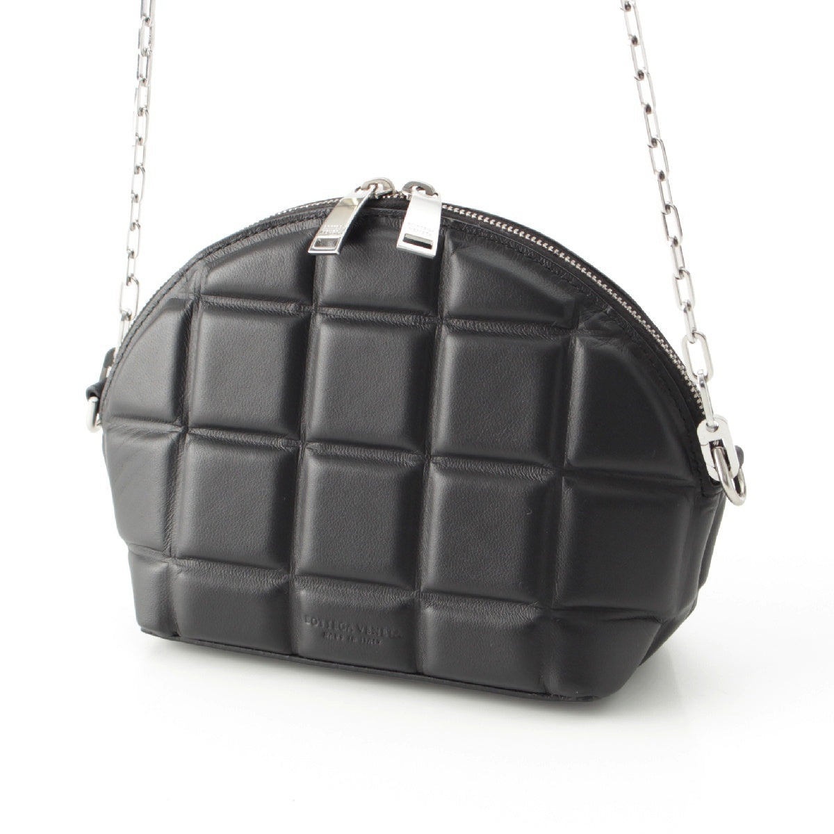 BOTTEGAVENETA Padded Mini Half Moon Chain Shoulder Bag bag 593165 black
