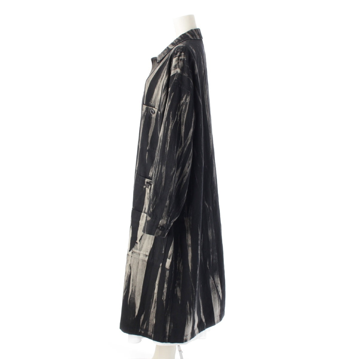 Y's 20-21AW Youji Yamamoto cotton Roller paint outer outer YR-D11-014 Black Grey 2