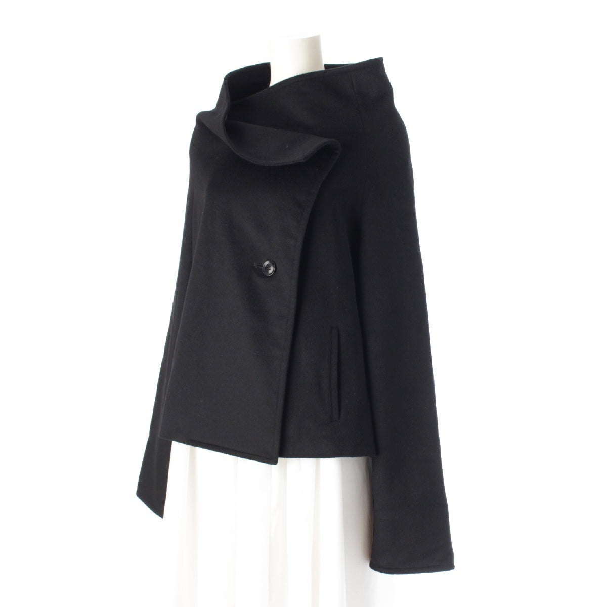 Y's 18AW Youji Yamamoto cashmere Deformation Blouson outer YF-J12-122 black 2