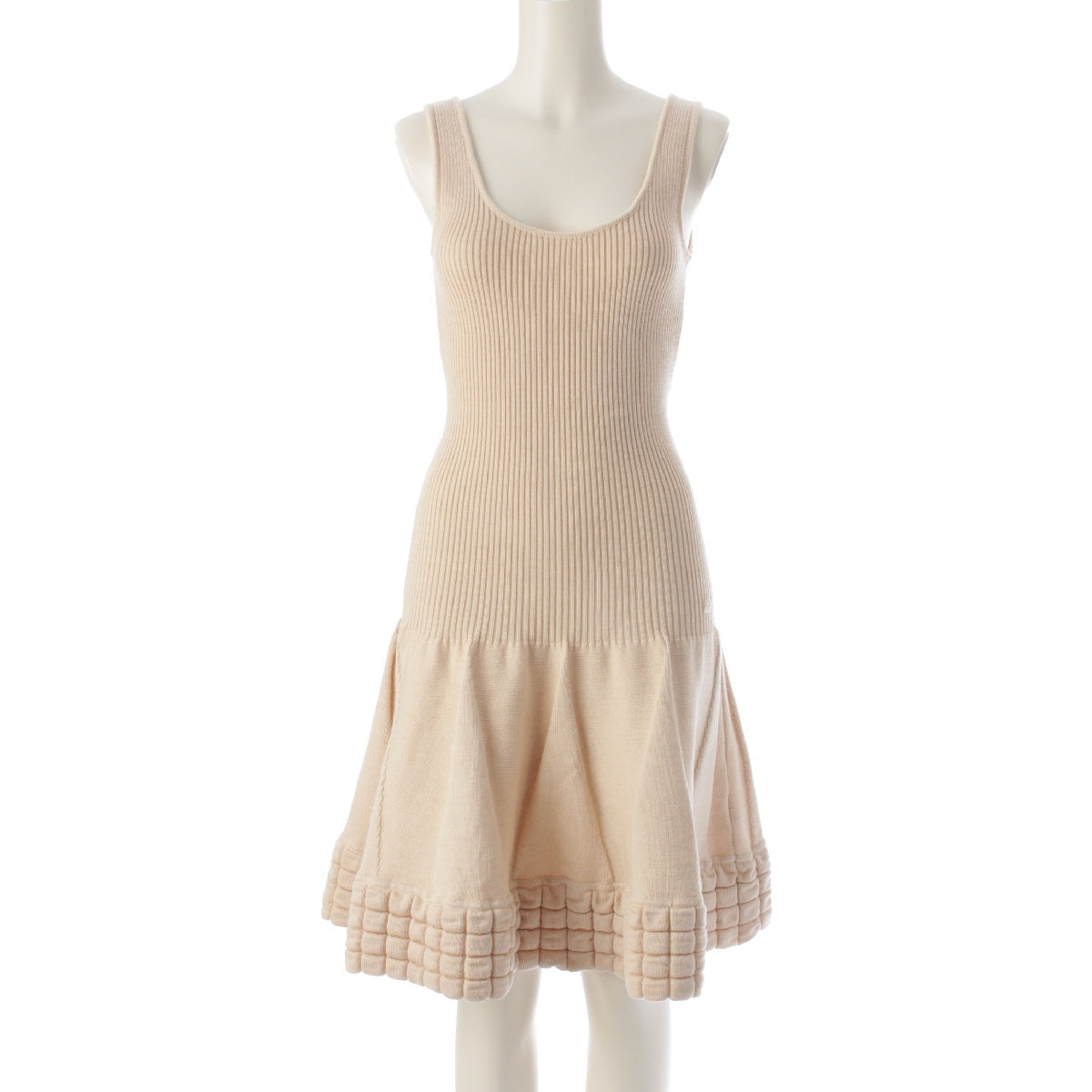 CHANEL 00A wool COCO Mark Chocolate Bar Mini one piece P16328 Ivory 38