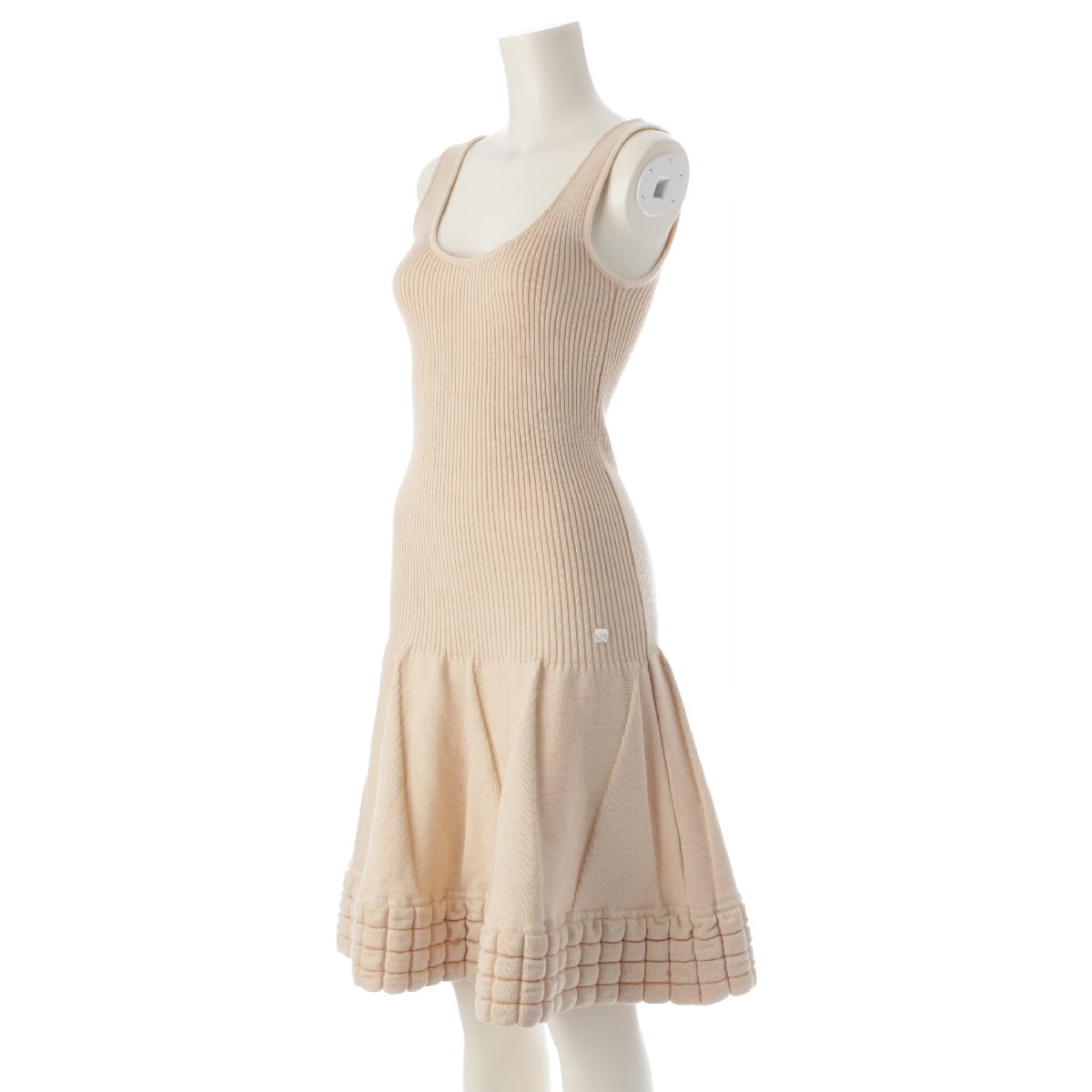 CHANEL 00A wool COCO Mark Chocolate Bar Mini one piece P16328 Ivory 38