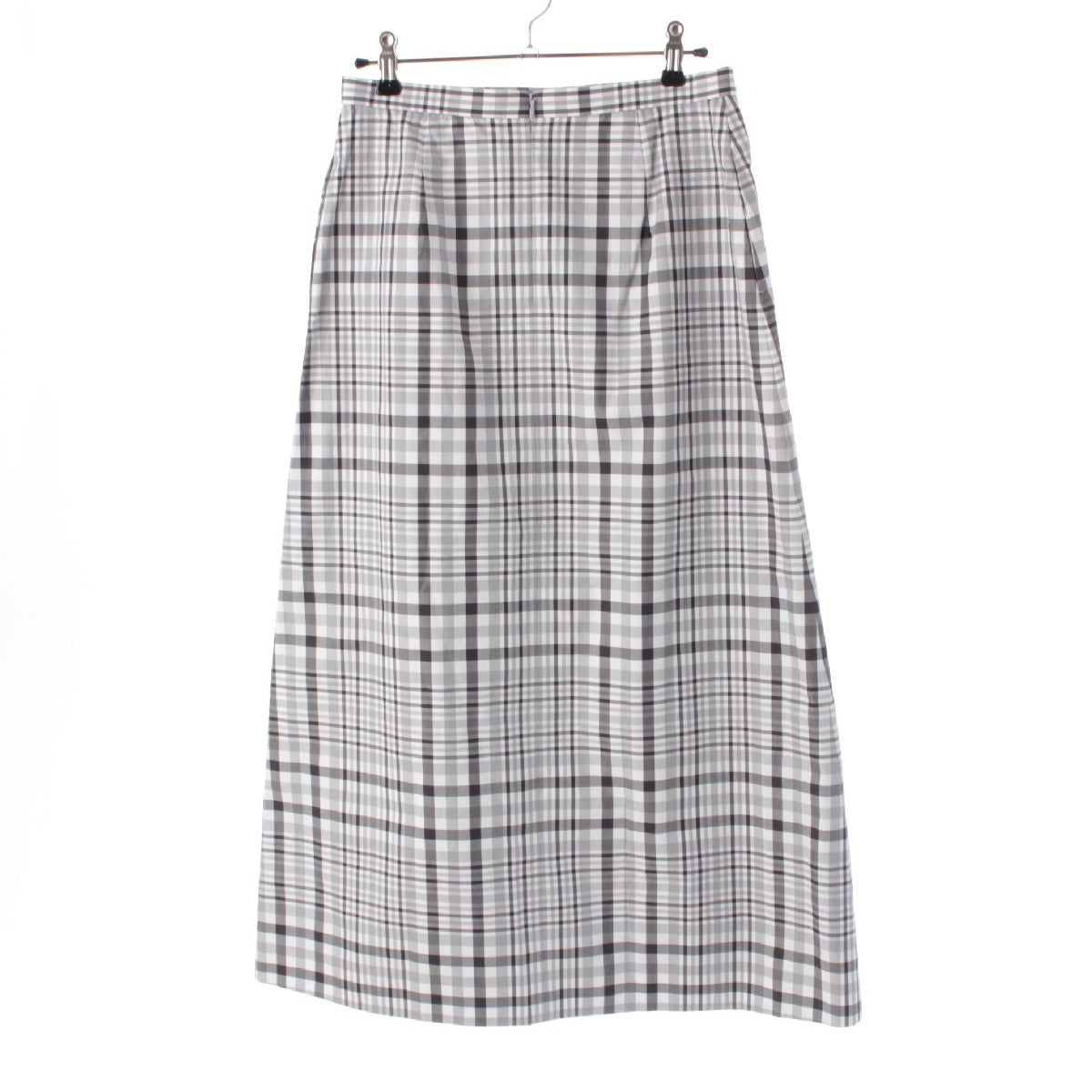 Drawer A-line check skirt Bottoms 6524-299-1721 gray 36
