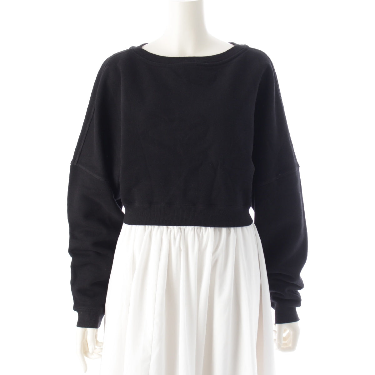 SAINT LAURENT 23 years cotton Cropped tops sweat 770879 black XS