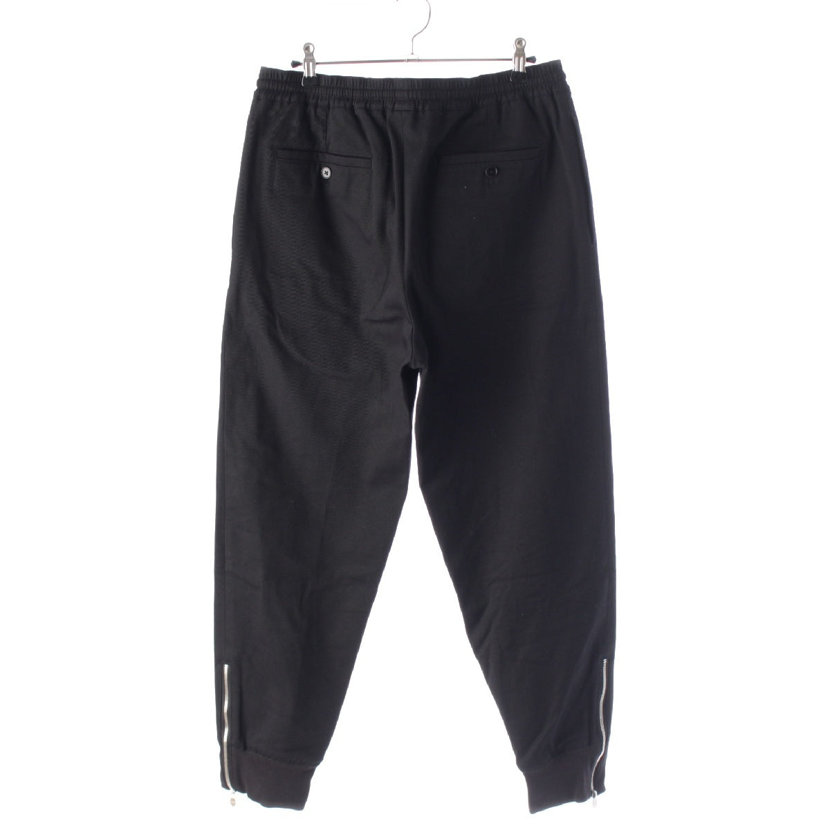 HERMES 24 years Cotton twill jogger Pants Bottoms black 40