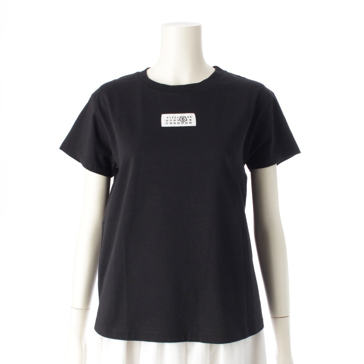MM6 24AW Maison Margiela cotton Calendar logo Short sleeve T-shirt Cut Top black M