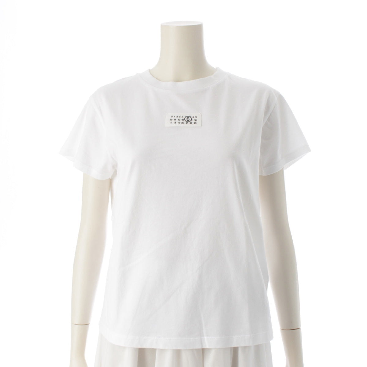 MM6 24AW Maison Margiela cotton Calendar logo Short sleeve T-shirt Cut Top S52GC0327  white M