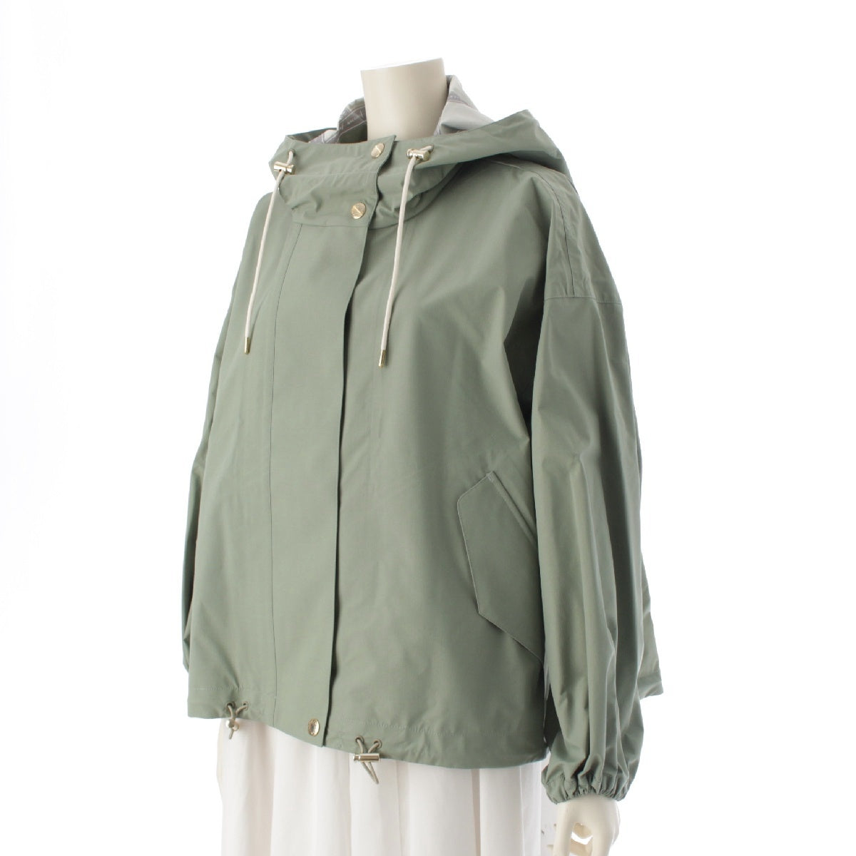 Mackintosh Raintech Sky Parka Nylon Hood Short Blouson Jacket coat outer L241HI1042CODB  Green GoldMetal 8