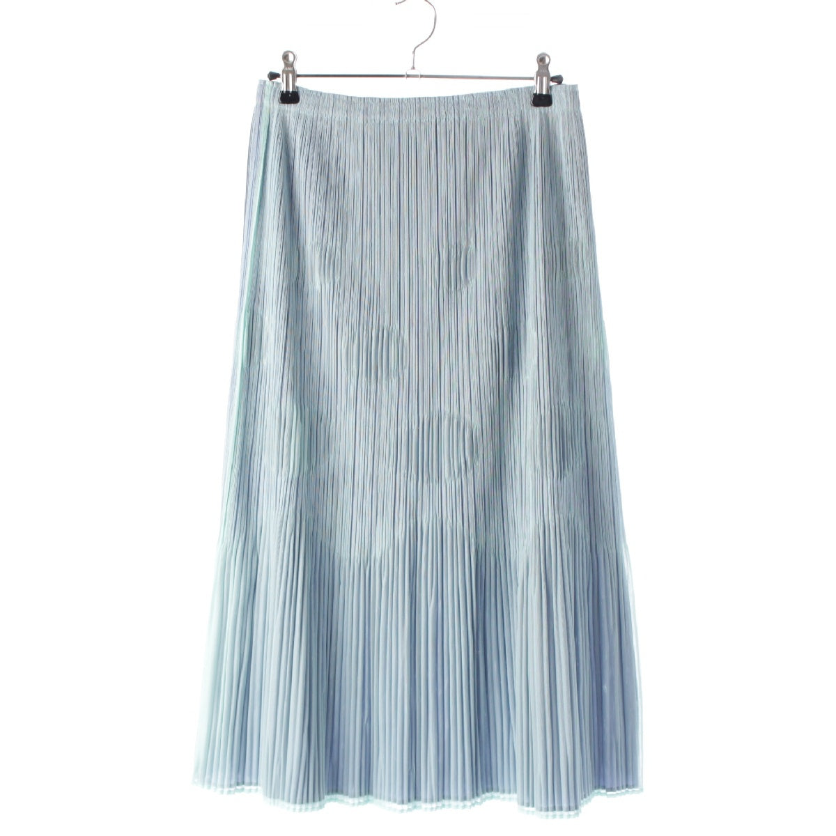 PLEATS PLEASE ISSEY  Layered Dot Pattern Long skirt PP81-JG796 blue 3