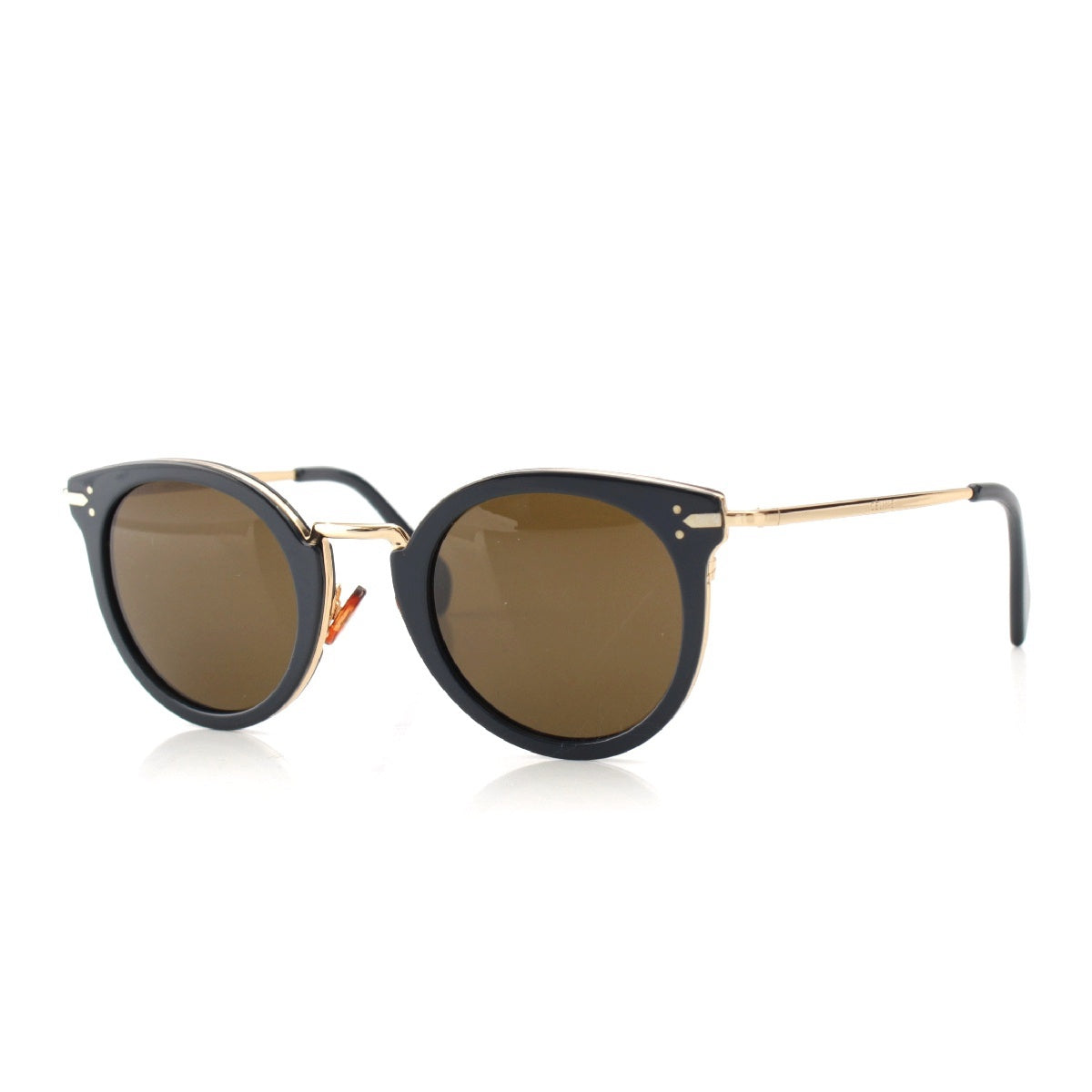 CELINE logo sunglasses Eyewear CL41373 Navy gold
