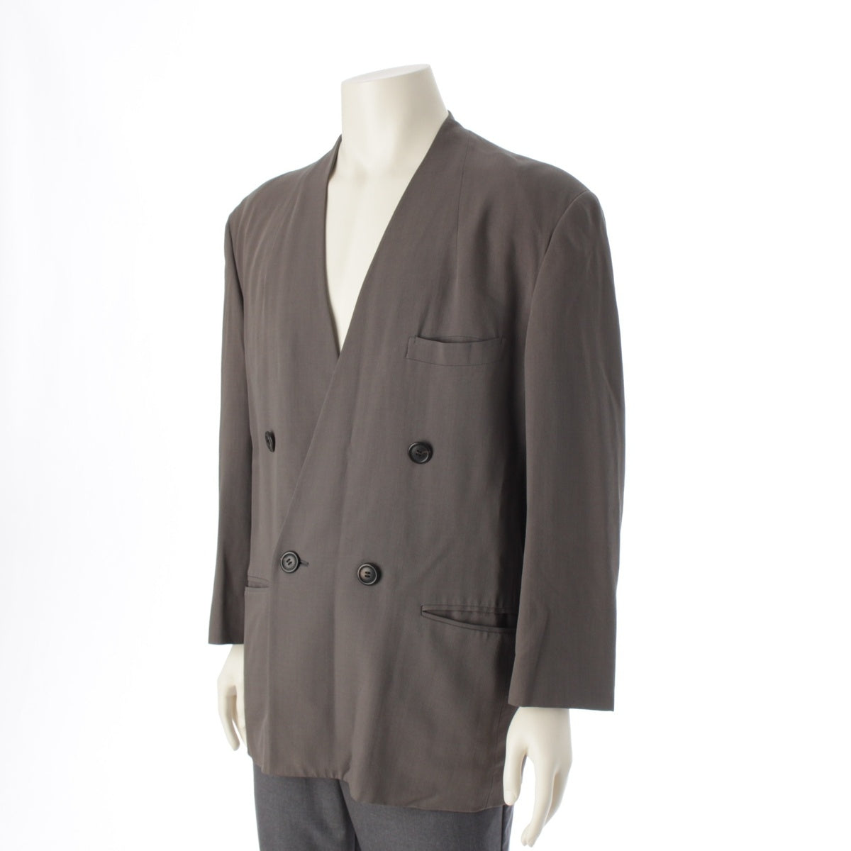 ISSEY MIYAKE MEN wool Double-breasted Variation No color jacket ME41-FD047 Gurege S