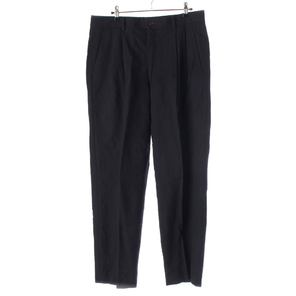 ISSEY MIYAKE MEN wool Vintage embroidery wide Pants Slacks Bottoms ME61-FF235 Navy black XL