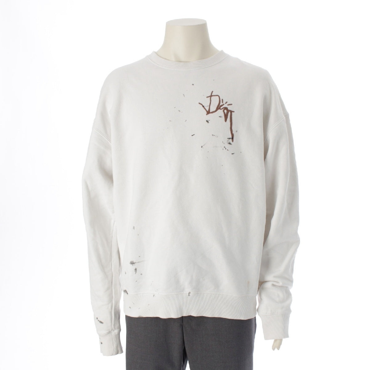 Dior Travis Scott 22AW cotton cactus jack sweat trainer 283J679A0531 white M
