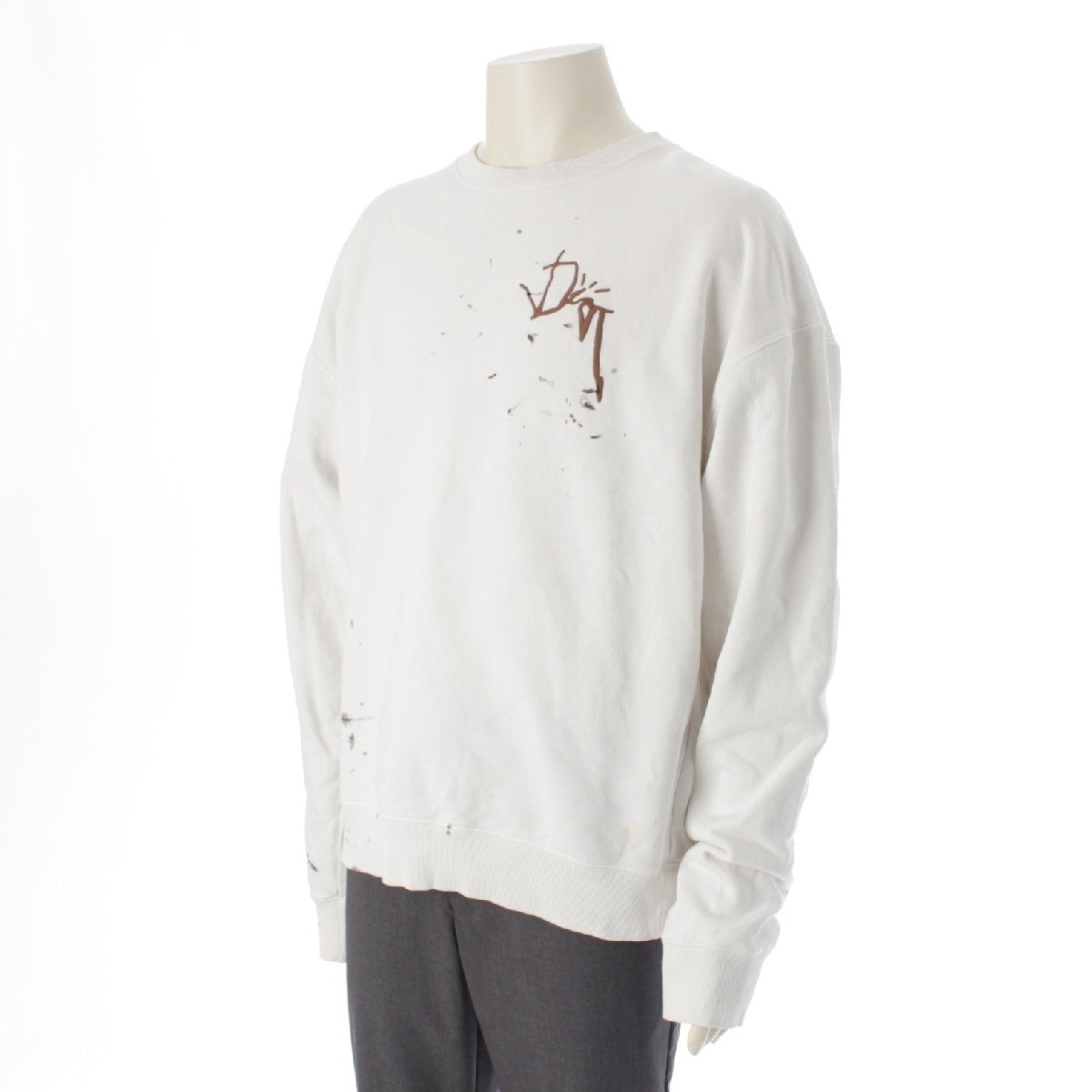 Dior Travis Scott 22AW cotton cactus jack sweat trainer 283J679A0531 white M