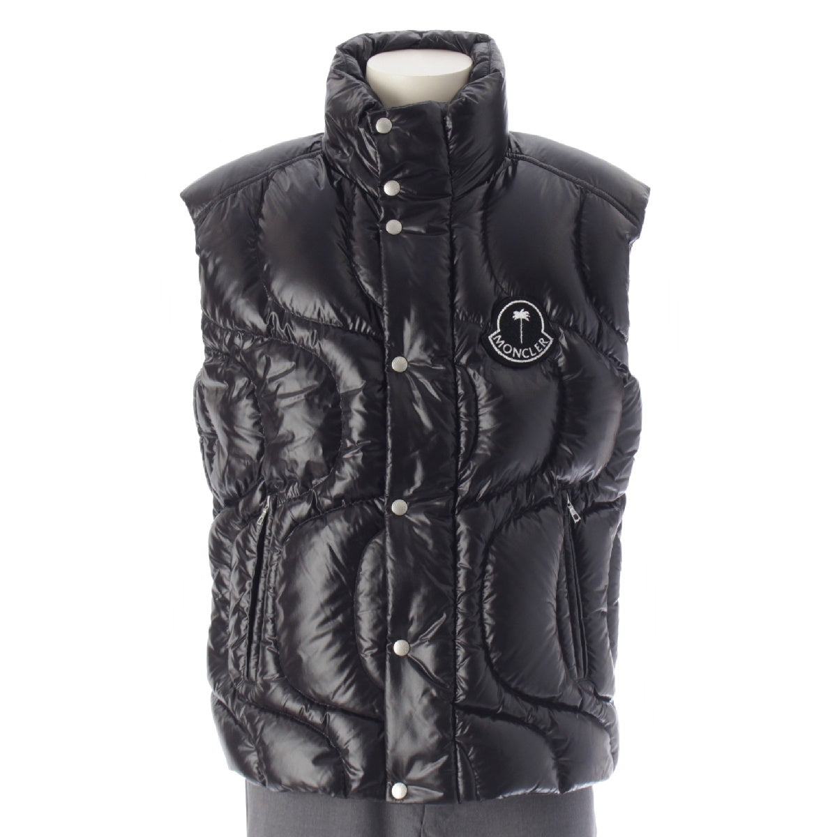 Moncler Genius Palm Angels PALM ANGELS GWENYTH Nylon Down vest Jacket outerwear black 1