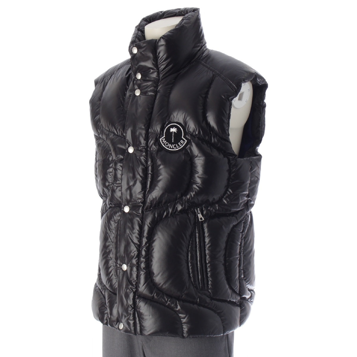 Moncler Genius Palm Angels PALM ANGELS GWENYTH Nylon Down vest Jacket outerwear black 1