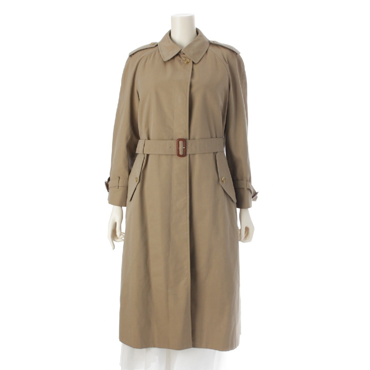 Burberrys cotton Button closure with liner and belt Stainless collar coat outer FD084-027-42 beige