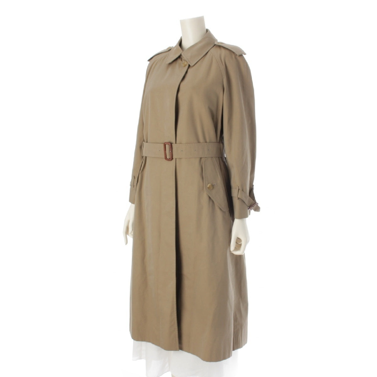 Burberrys cotton Button closure with liner and belt Stainless collar coat outer FD084-027-42 beige