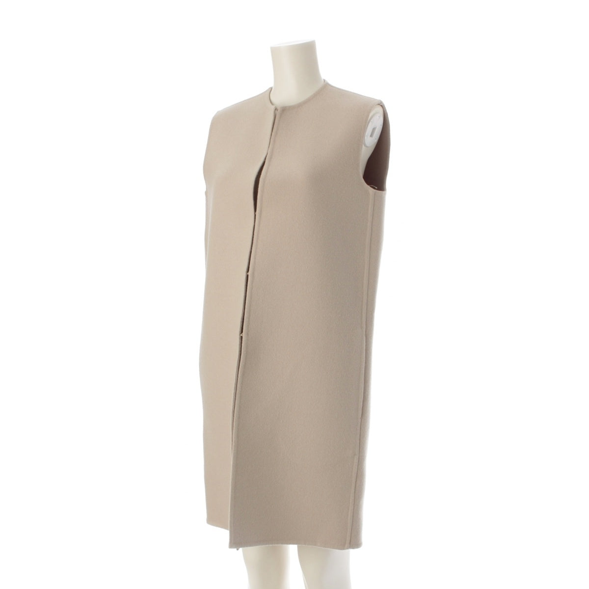 MADISON BLUE wool River Long Gilet Best MB184-2010 beige 1