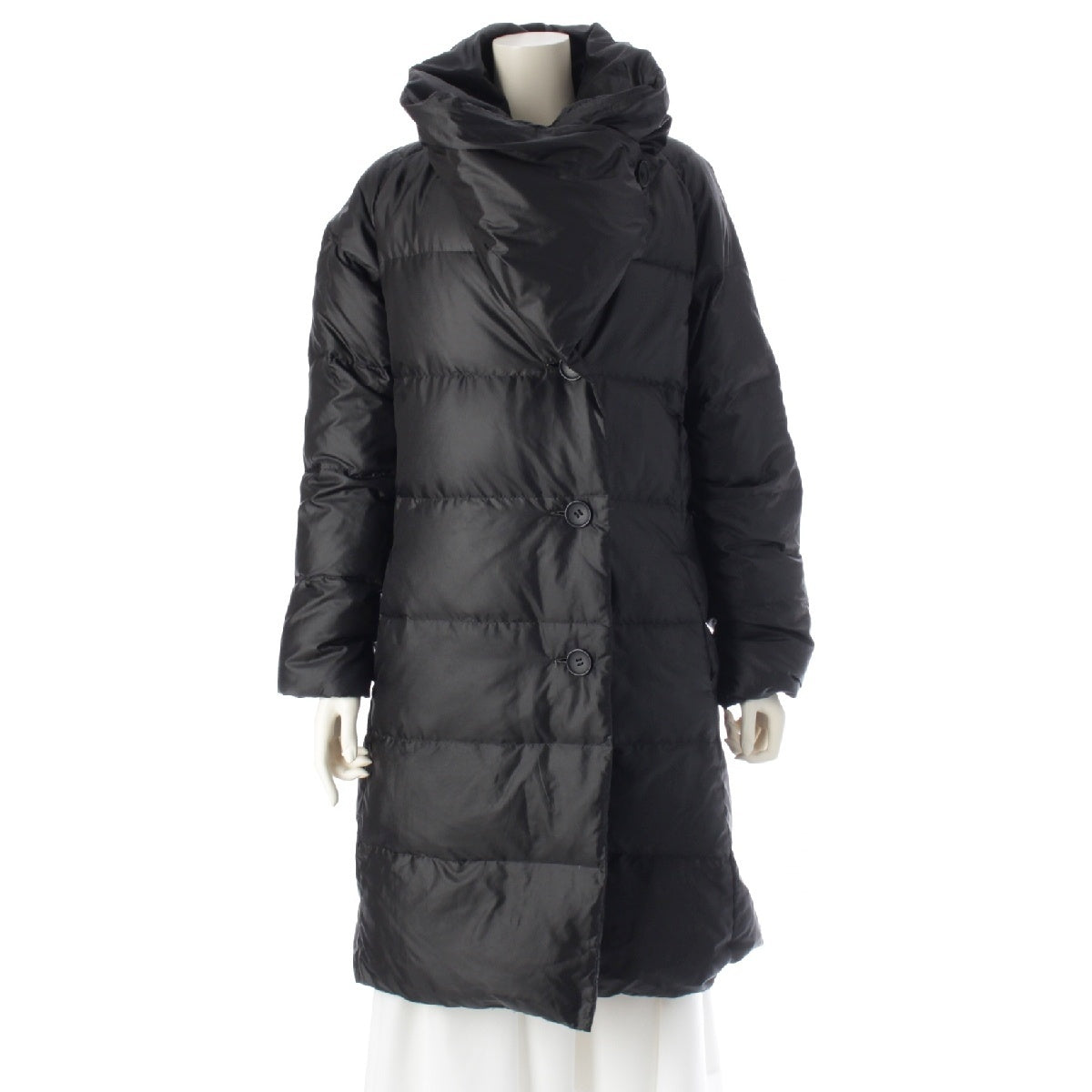 ISSEY MIYAKE long Down jacket outer IM13-FA530 black 3