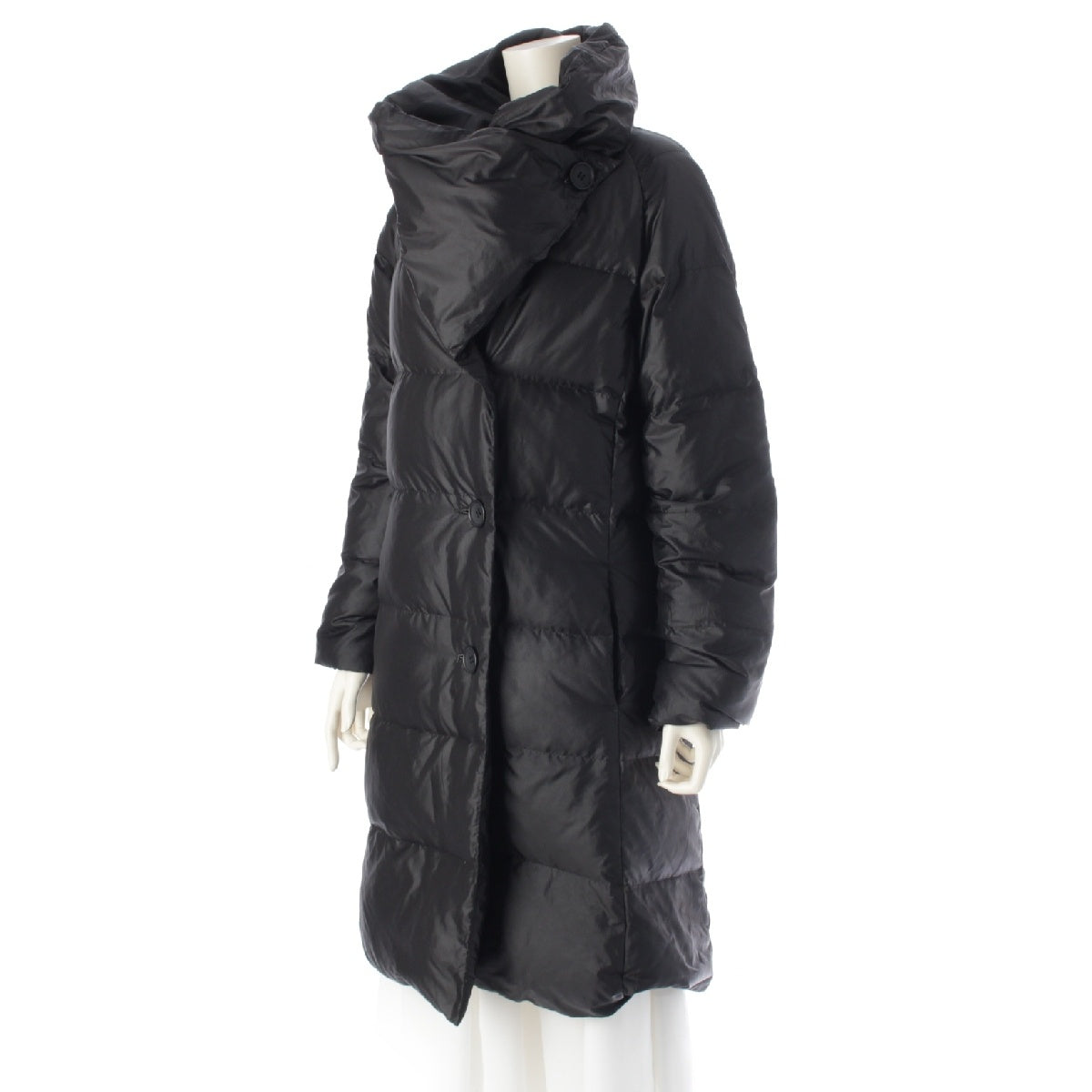 ISSEY MIYAKE long Down jacket outer IM13-FA530 black 3