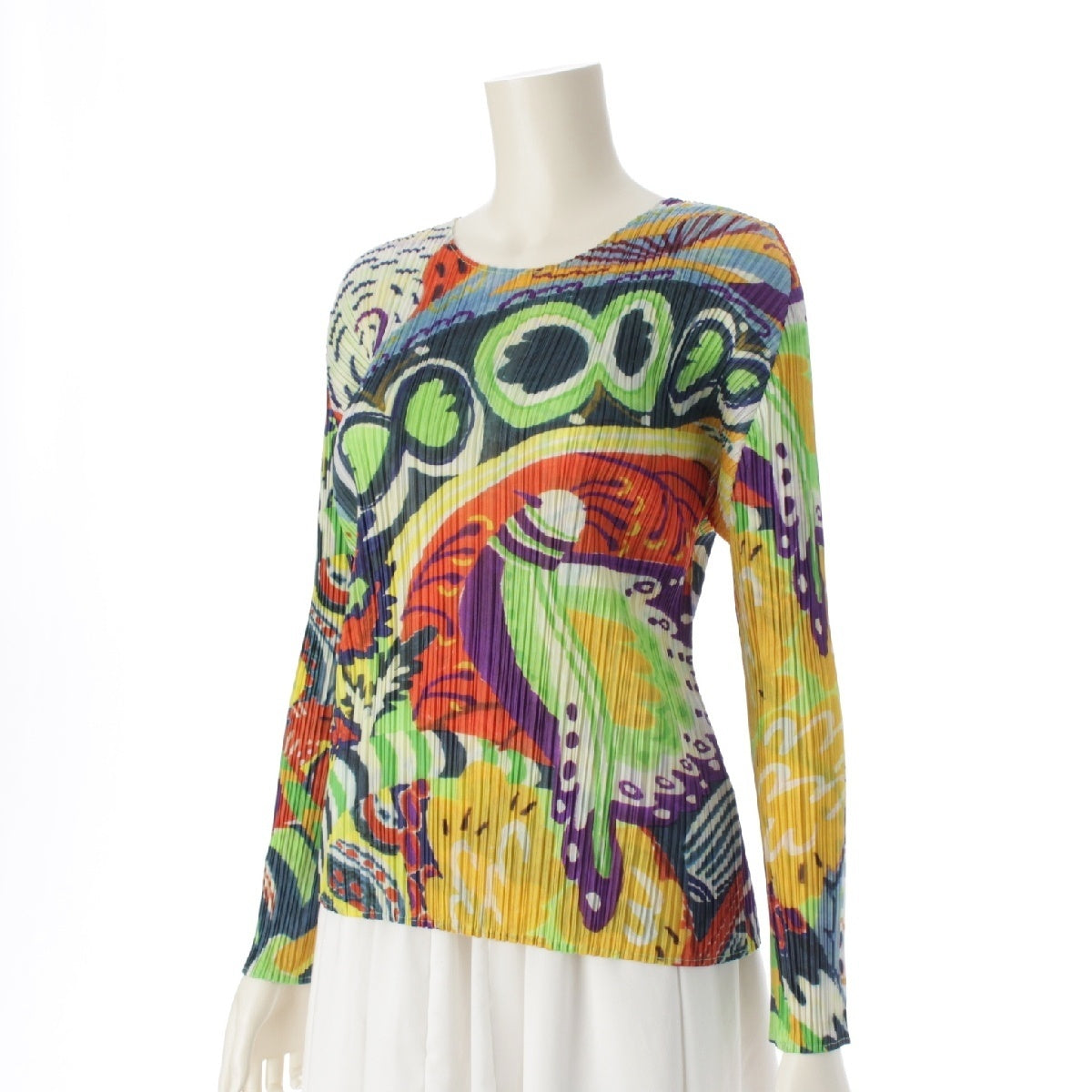 PLEATS PLEASE ISSEY  Abstract Crewneck tops Cut PP33JK691 multicolor 4