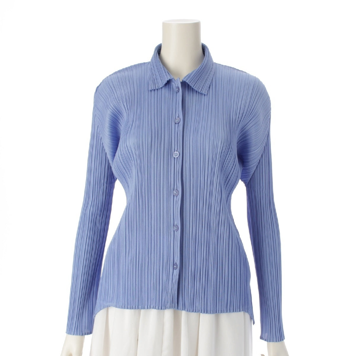 PLEATS PLEASE ISSEY  blouse cardigan Long sleeve PP43-JJ104 Light blue 3