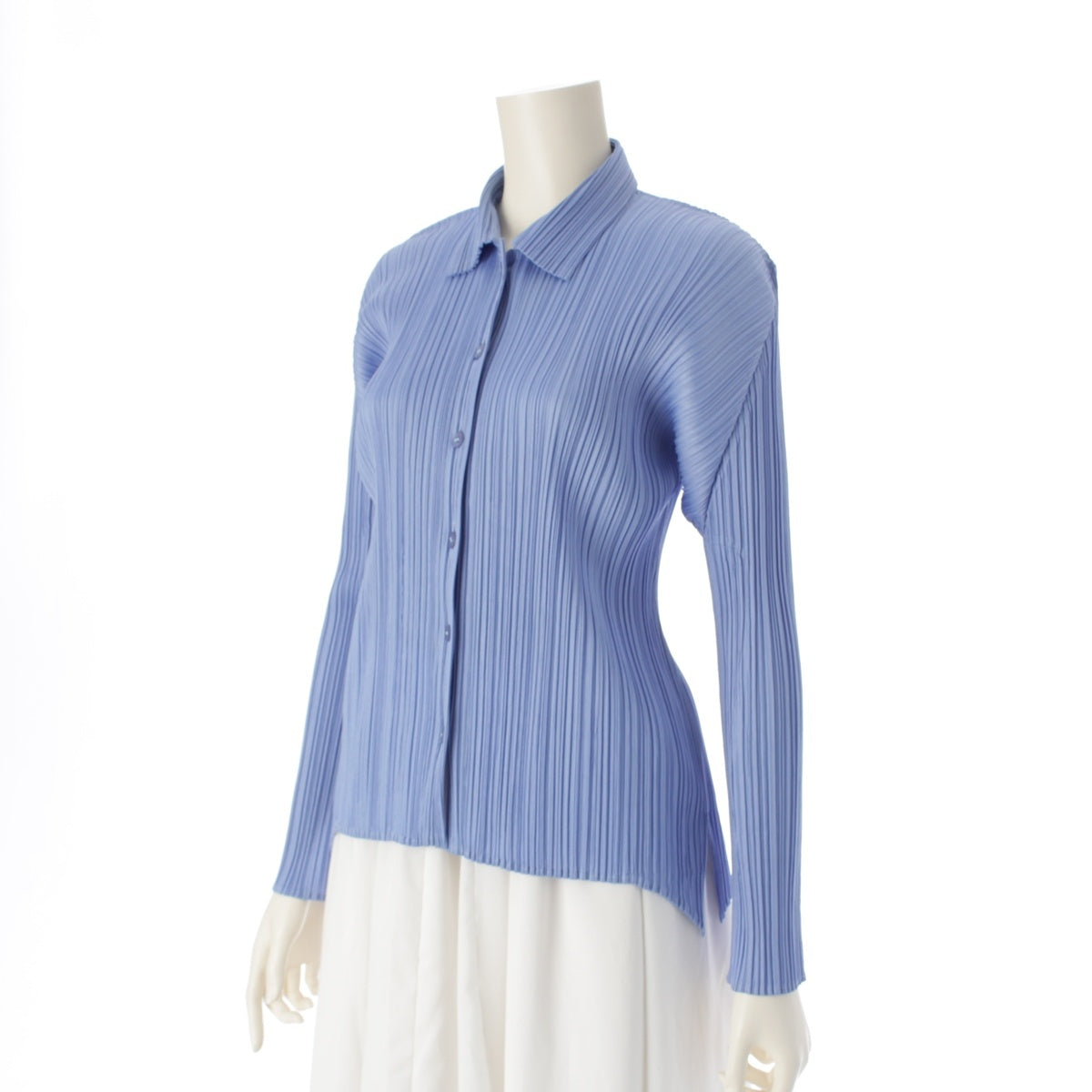 PLEATS PLEASE ISSEY  blouse cardigan Long sleeve PP43-JJ104 Light blue 3