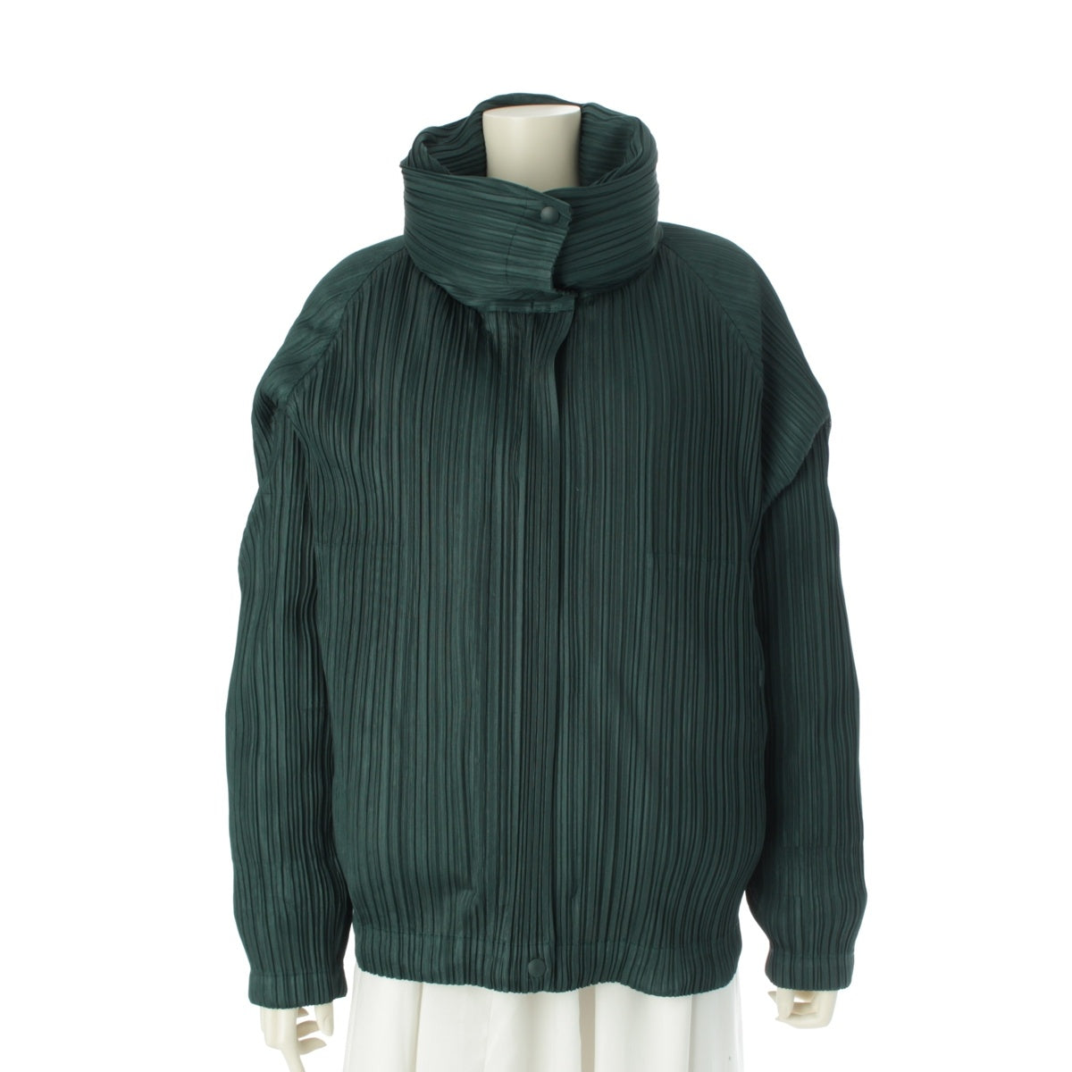 PLEATS PLEASE ISSEY  Blouson Down jacket Outer PP03-ZD581 green 3