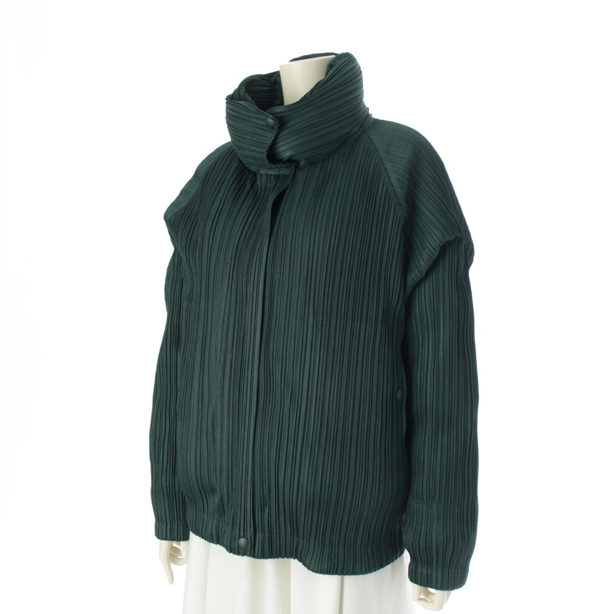 PLEATS PLEASE ISSEY  Blouson Down jacket Outer PP03-ZD581 green 3