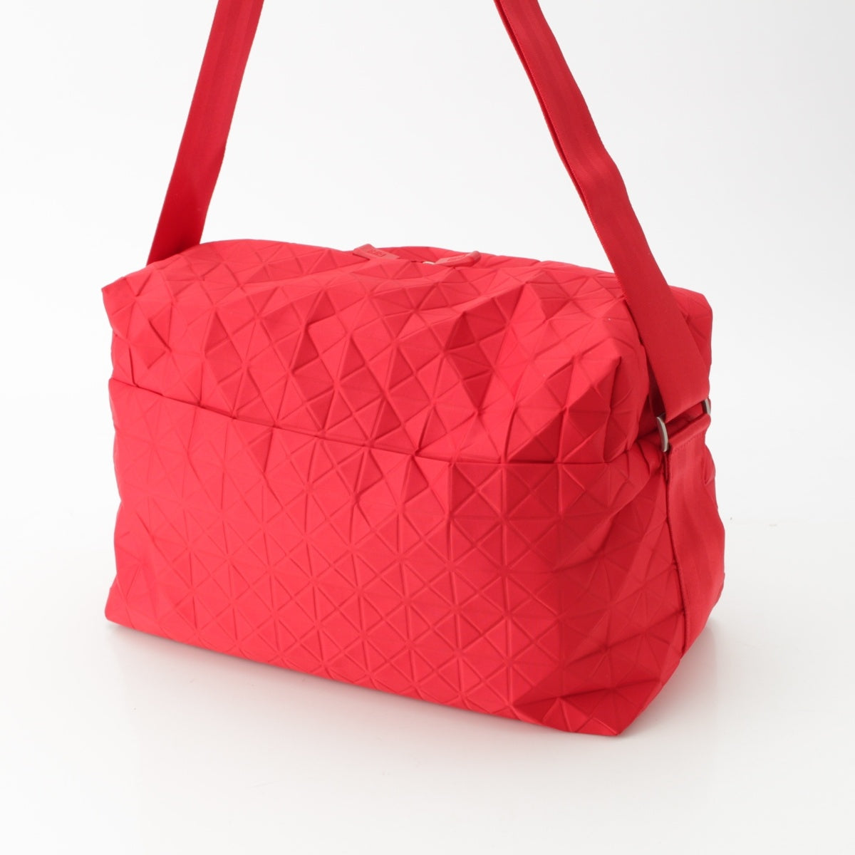 PLEATS PLEASE ISSEY  Triangle Shoulder Bag Cross body PP84-AG595 Red