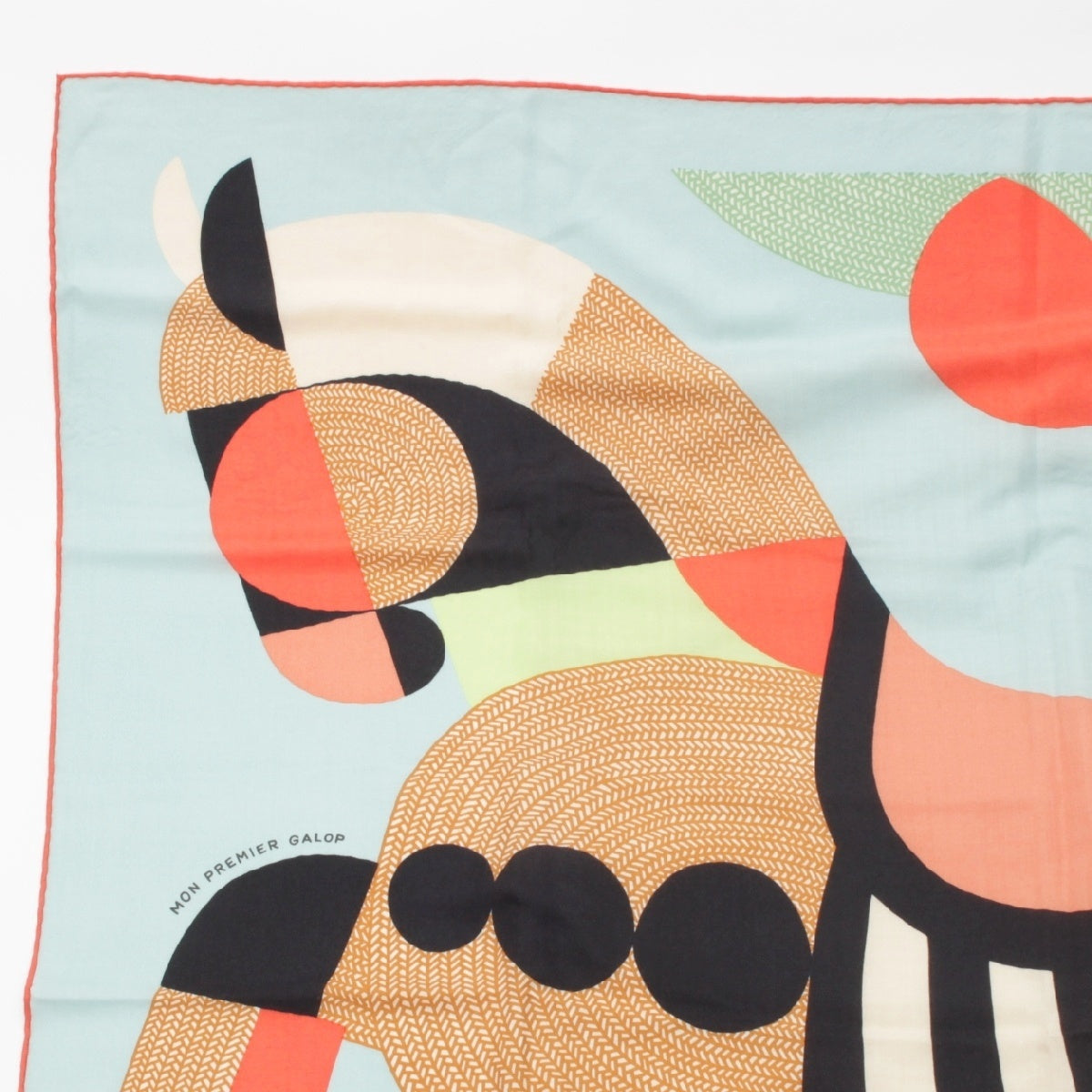 HERMES 23Stainless Steel Kasisir Karegean cashmere silk Mon Premier Galop Mon Premier Galop Stall Large format Calfskin multicolor