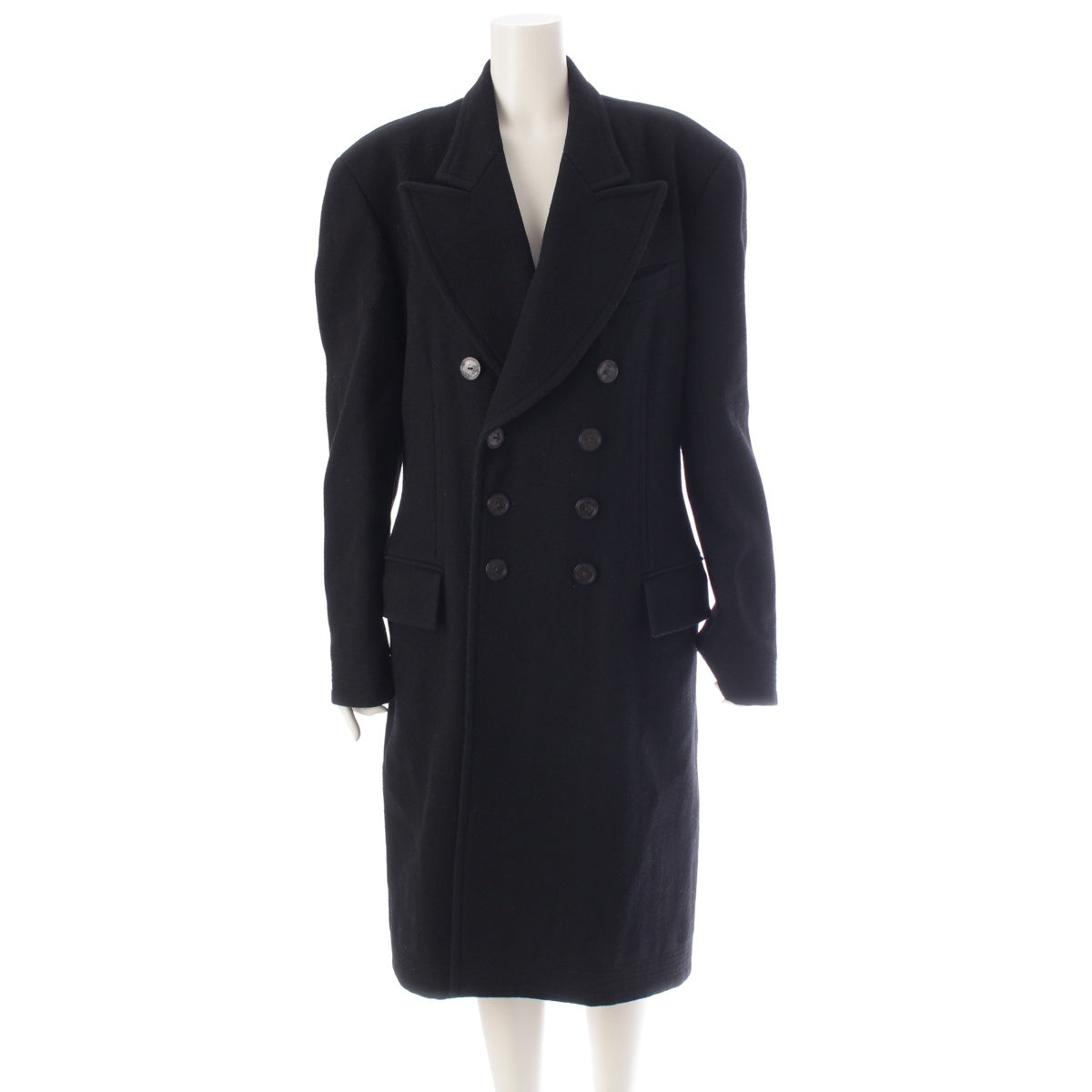 JEAN-PAUL GAULTIER wool Classic long coat outer black 48