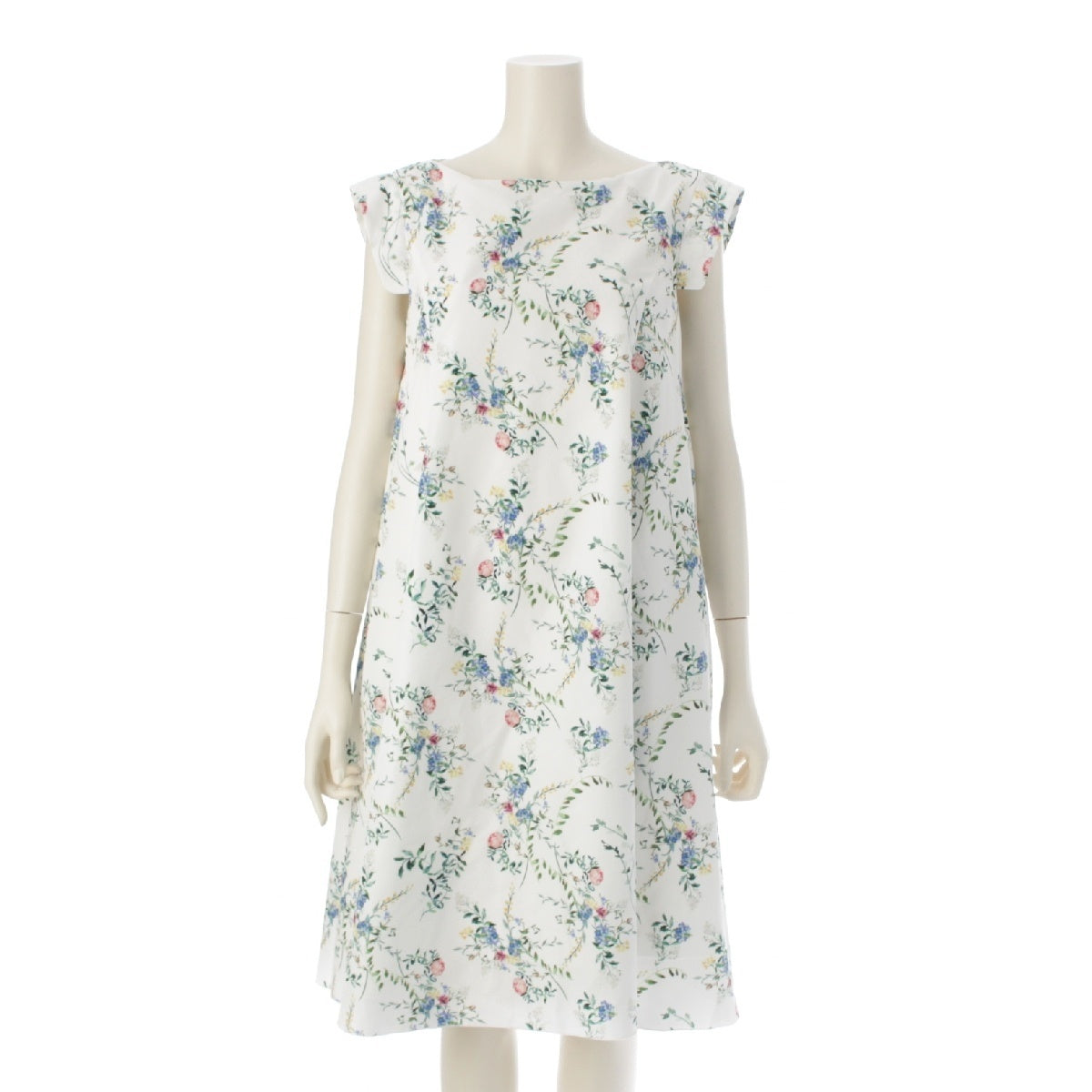 FOXEY NEW YORK 24 years Floral Mini one piece dress 44421 white 38