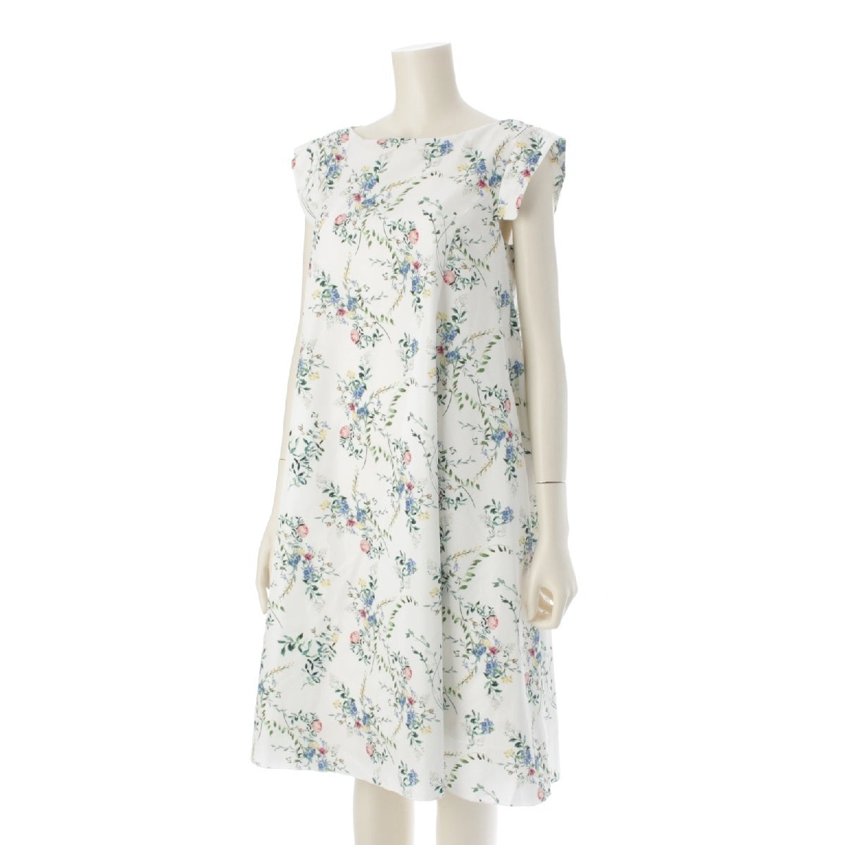 FOXEY NEW YORK 24 years Floral Mini one piece dress 44421 white 38