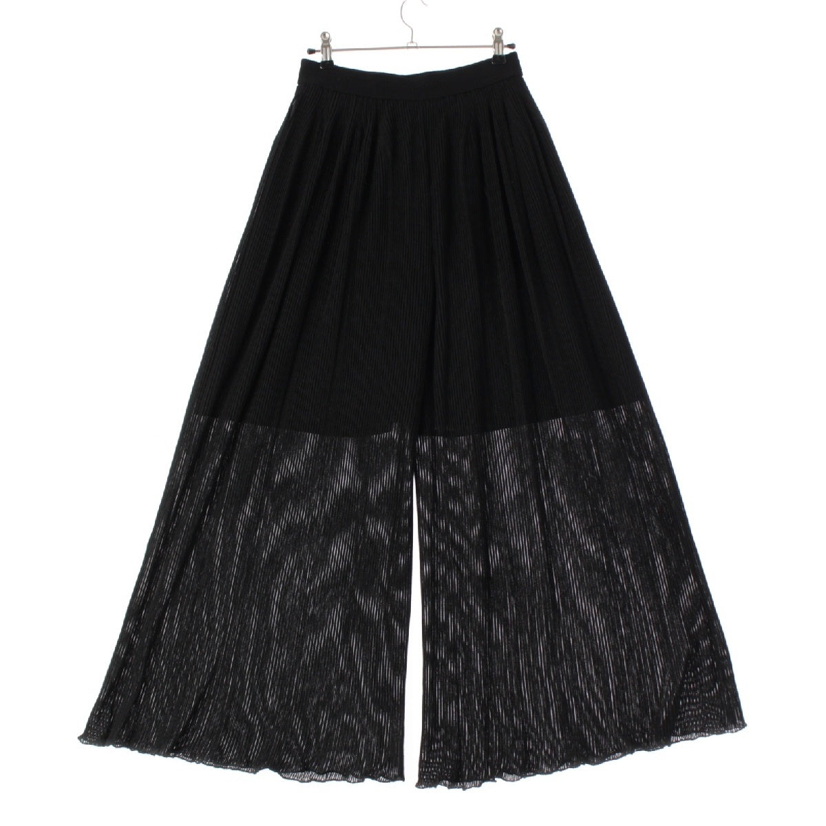 CFCL 24Stainless Steel HYPHA LUCENT WIDE PANTS See-through flare wide Pants Bottoms CF007KF208 black 3